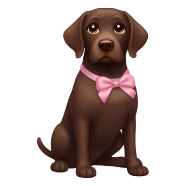 Chocolate lab wearing tutu sticker