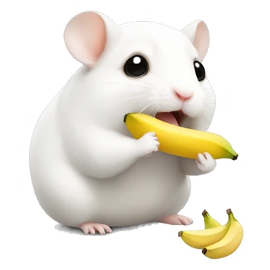 Hamster eat banana sticker