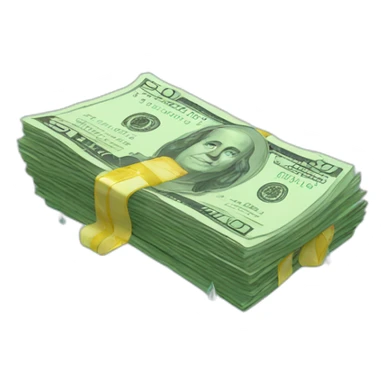 raining money sticker