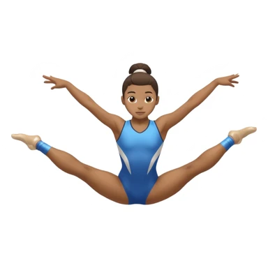 gymnast flip / cartwheel action sticker