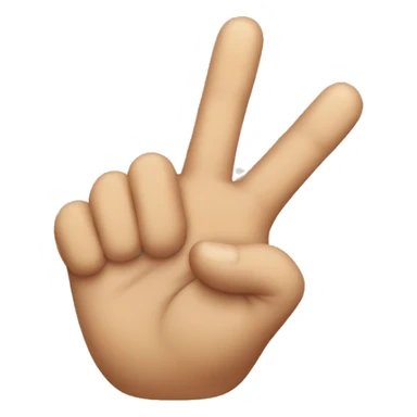 holding up four fingers sticker