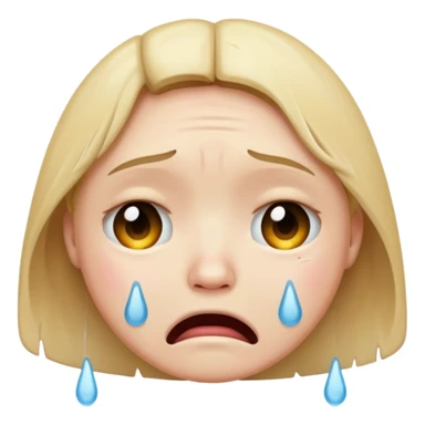 crying face emoji sticker