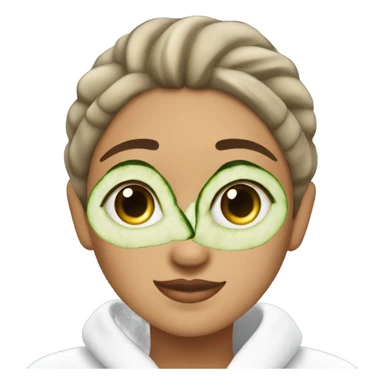 A girl having spa day sticker