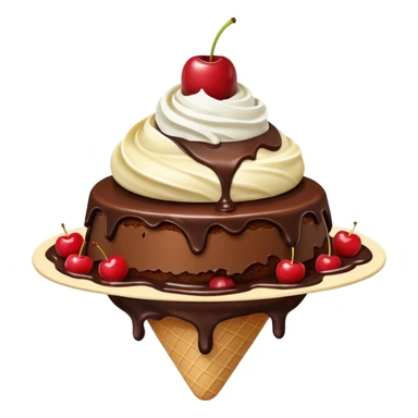 dessert flying island sticker