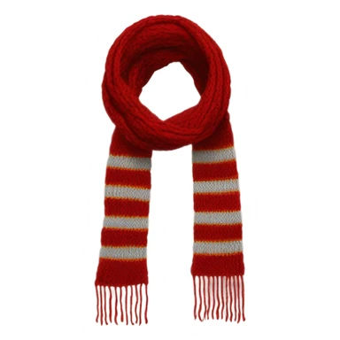 red knitted Gryffindor scarf sticker
