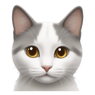 whopper and white/gray munchkin cat sticker