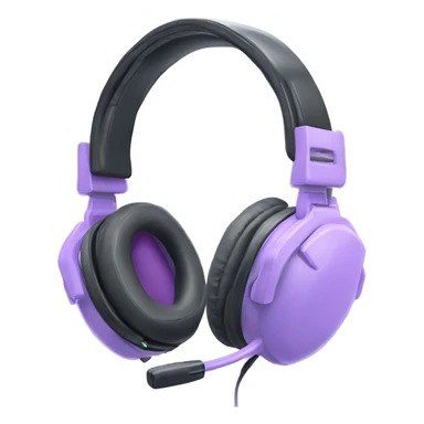 Lilac gaming headset sticker