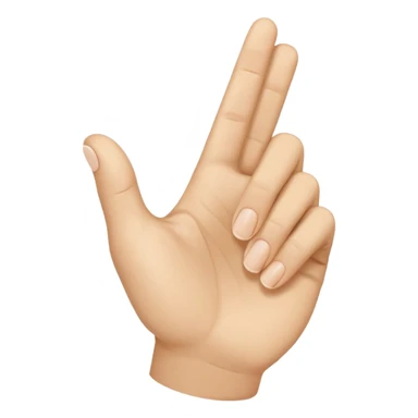 Side view of a hand with the index finger and thumb touching together as if clapping. 🤏🤏🤏 sticker