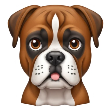 Perro boxer atigrado  sticker