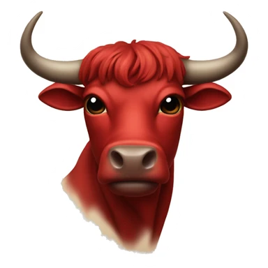 red-skinned bull with the initials XM below it sticker