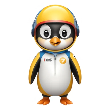 penguen yarışçı sticker