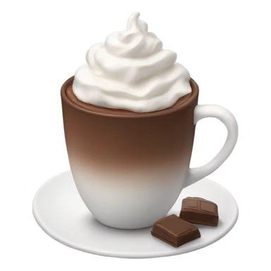 hot chocolate with whipped cream sticker