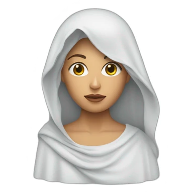 A veiled woman with ronaldo sticker