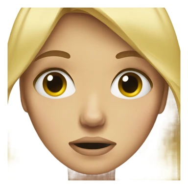 Blonde girl crying  sticker