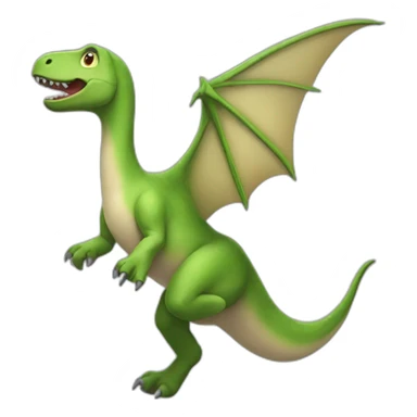 kneaded Flying Dinosaur sticker