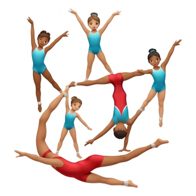 school gymnastics sticker