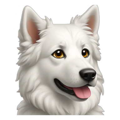 Chien Berger blanc suisse sticker