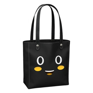 tote bag negra sticker