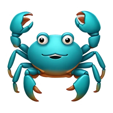 crab showing a thumbup sticker