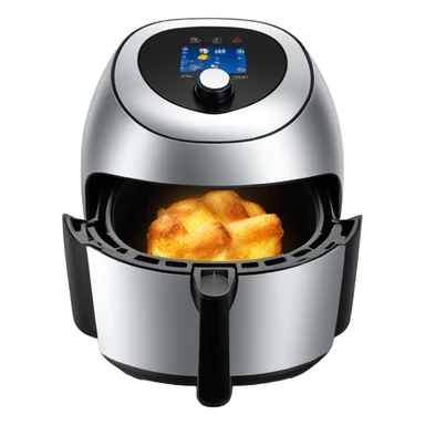 Air fryer with light shining out of it  sticker