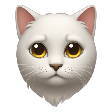 the cat is sad sticker