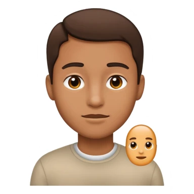 an icon of a person with a small chip next to him sticker