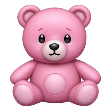 Pink teddybear sticker