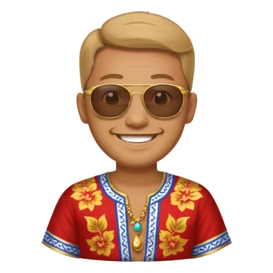 thailand ancient man with sunglasses sticker