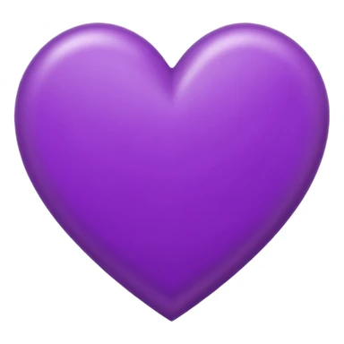 purple heart conour drwan by pencil on sheet of paper sticker