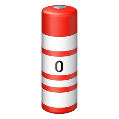 Représente moi une borne kilométrique rouge et blanche  sticker