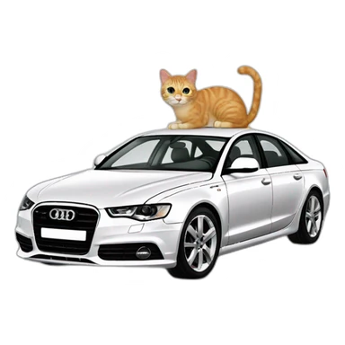 Cat drive Audi A6 modèle 2008 sticker