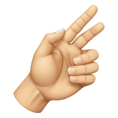The hand is in a fist, with the fingers curled inward except for the index finger, which is extended straight upward. The thumb rests against the side of the fist. The palm is facing forward. sticker