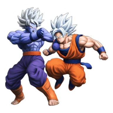 Goku ultra instinct vs jiren sticker