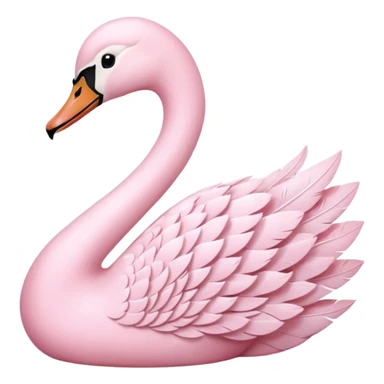 Pastel Pink Swan sticker