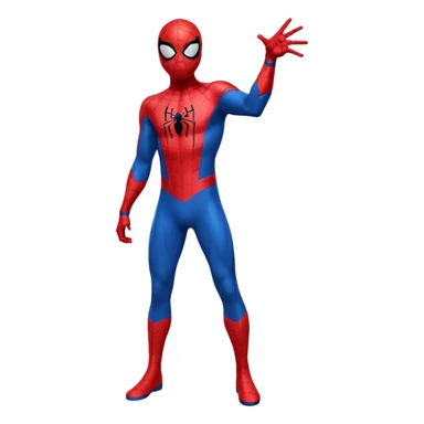 Spiderman full body doodle shock with cartoon 2Dflashes sticker