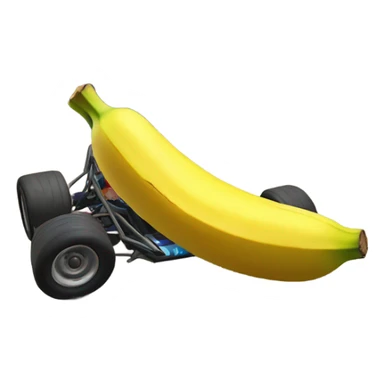 Banana peel on a Mario kart track  sticker