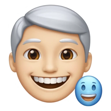 😬 emoji but make the teeth silver couloured sticker