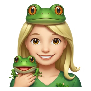 In love with frog sticker