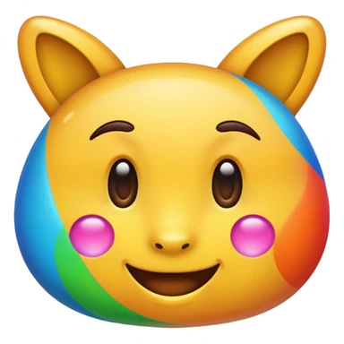 a colorful f emoji sticker