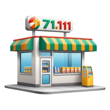 7/11 convenience store sticker