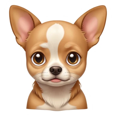 sad Chihuahua with droopy ears and big teary eyes sticker
