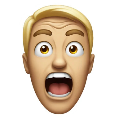 Face screaming in fear emoji 😱 to represent shock, fear, or extreme surprise sticker