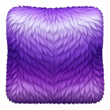 Purple fur blanket square ombre sticker