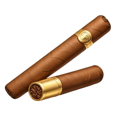 A luxury cigar emoji made of silver chrome, smooth metallic texture, minimal shape, glossy reflections, rich swag aesthetic, iOS emoji style, centered, clean white background sticker