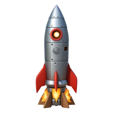 A Rocket Made Of Wood And Scrap Metal In A Clash Of Clans Aesthetic sticker