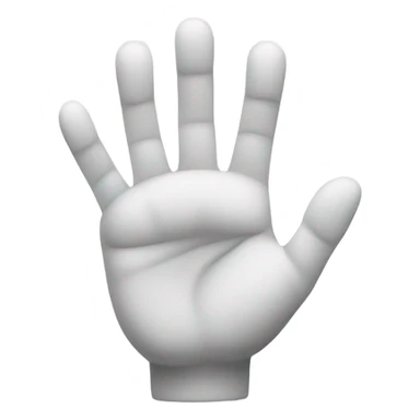 white grab hand cursor icon sticker