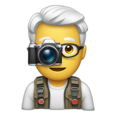 heros with photocamera sticker