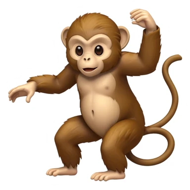 monkey moving at high speed sticker