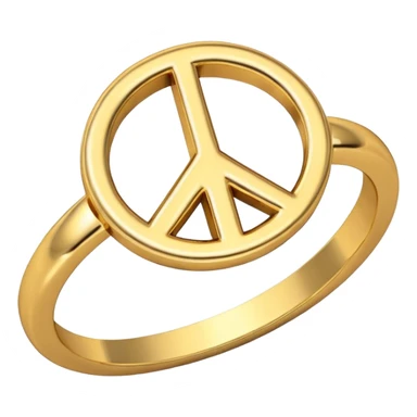 peace shaped ring sticker