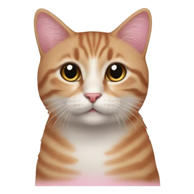 Gatito de gomita rosa sticker